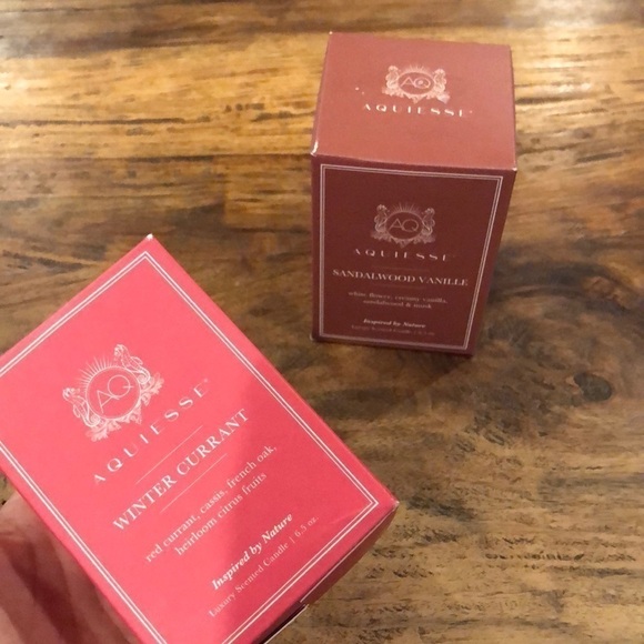 Aquiesse Set of Winter Currant & Sandalwood Vanille 6.5 oz Candles - Picture 1 of 5